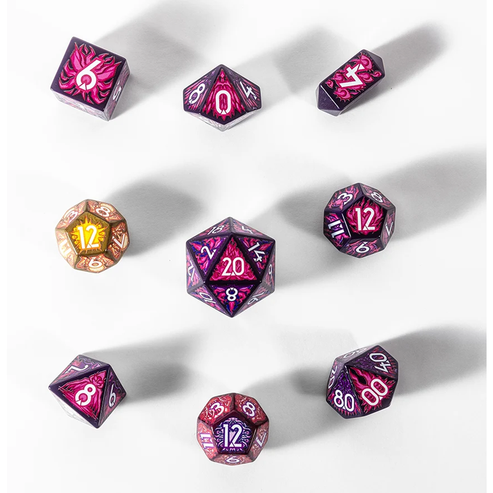 Botch Dice Set: Daggerheart Hope & Fear - Warlock (9) (Preorder)