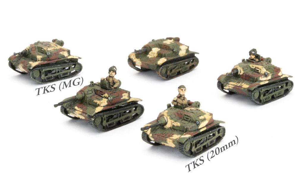 Flames of War WW2: Polish - TKS Tankette Platoon (Preorder)