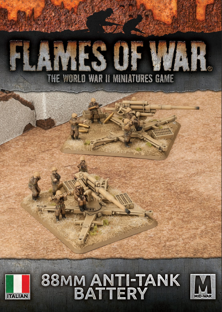 Flames of War WW2: Italian - 88mm Anti-Tank Battery