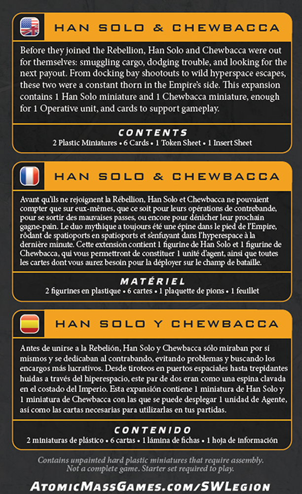 Star Wars: Legion - Han Solo & Chewie (Preorder)