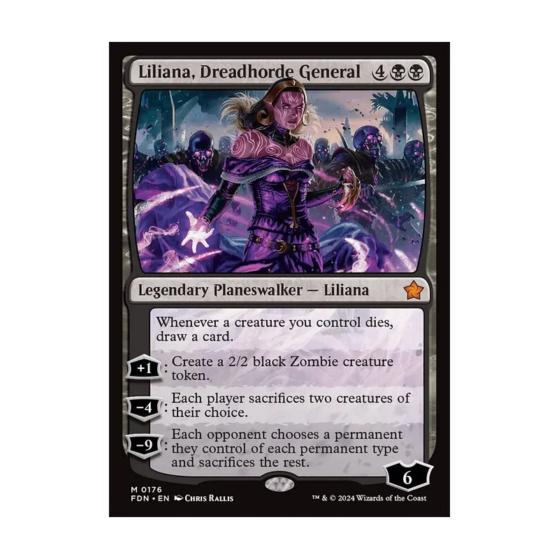 Liliana, Dreadhorde General - Foundations (Near Mint)