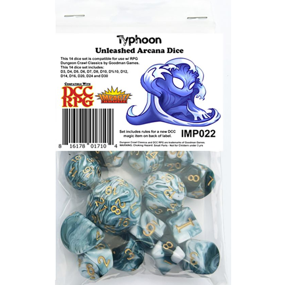 Dungeon Crawl Classics Dice: Unleashed Arcana -Typhoon (14) (Preorder)