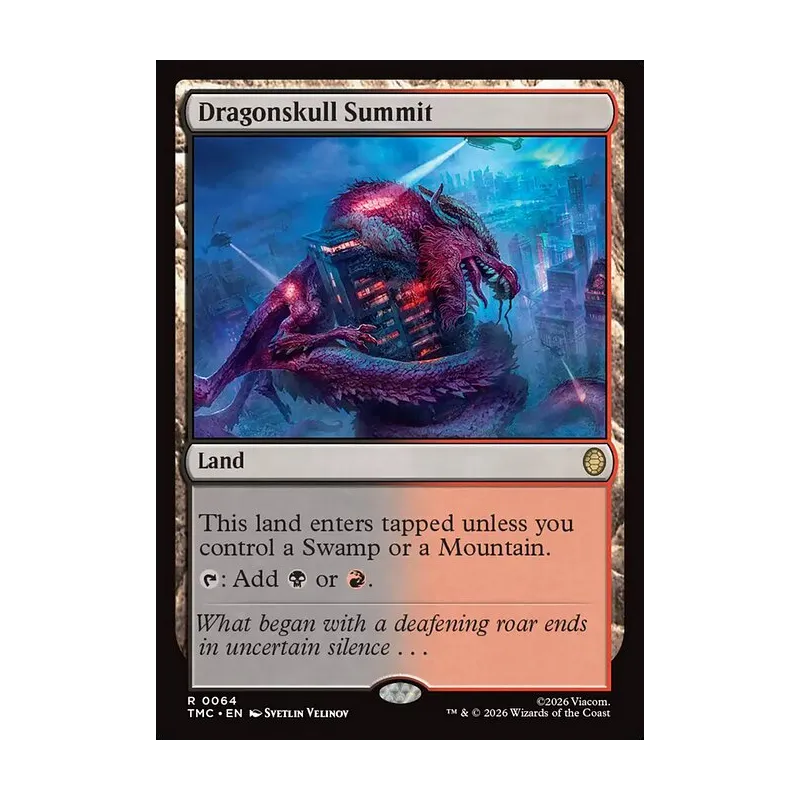 Dragonskull Summit (Surge Foil) - Teenage Mutant Ninja Turtles Commander (Foil Near Mint)