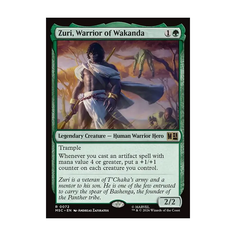 Zuri, Warrior of Wakanda (Surge Foil) - Marvel Super Heroes Commander (Foil Near Mint)