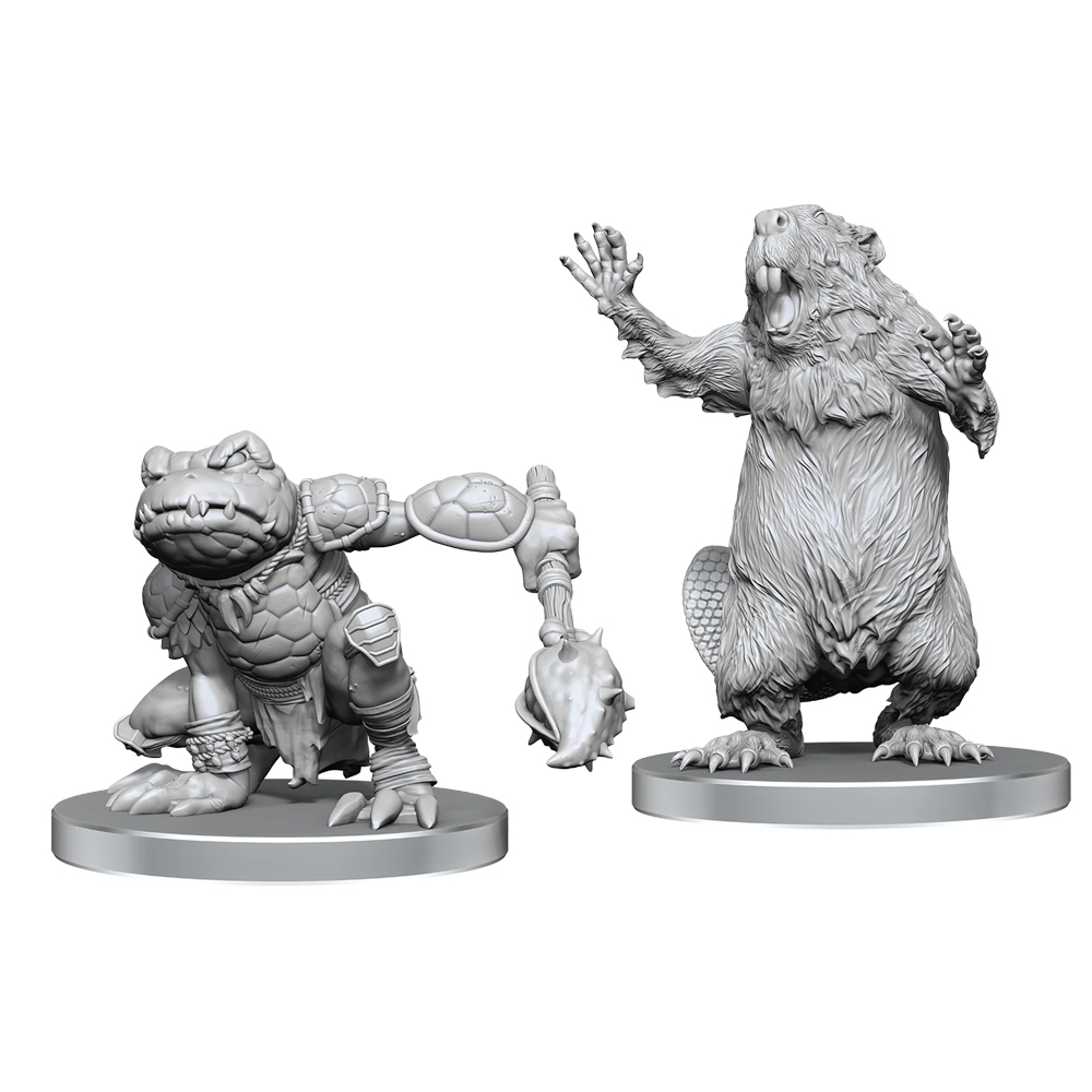Pathfinder Battles Deep Cuts Unpainted Minis: W26 Boggard Scout & Castoroides (Preorder) Pathfinder Battles Deep Cuts Unpainted Minis: W26 Boggard Scout & Castoroides (Preorder)
