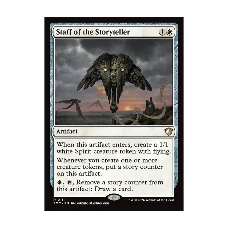 Staff of the Storyteller - Secrets of Strixhaven Commander (Near Mint)