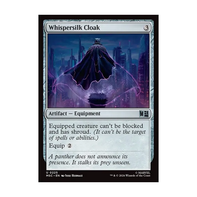 Whispersilk Cloak (Surge Foil) - Marvel Super Heroes Commander (Foil Near Mint)
