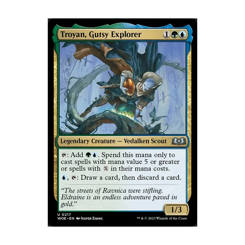 Troyan, Gutsy Explorer - Wilds of Eldraine (Near Mint)