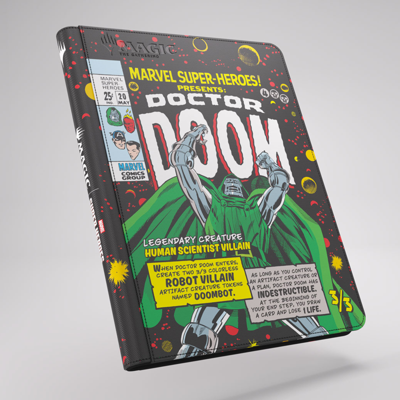 MTG 18-Pocket Zip-Up Album: Marvel Super Heroes - Doctor Doom (New Arrival)