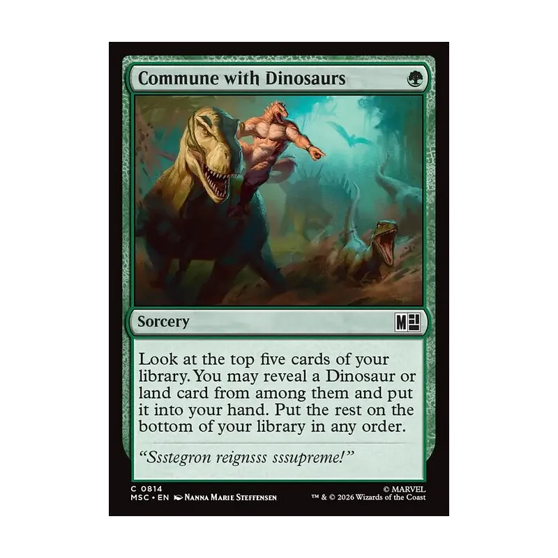 Commune with Dinosaurs - Marvel Super Heroes Commander (Near Mint)