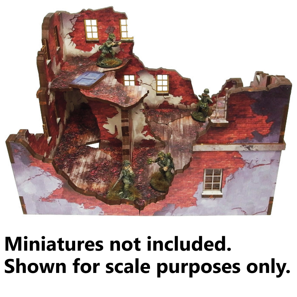 Bolt Action HDF Terrain: Normandy - Ruined Large House #1 (Preorder)