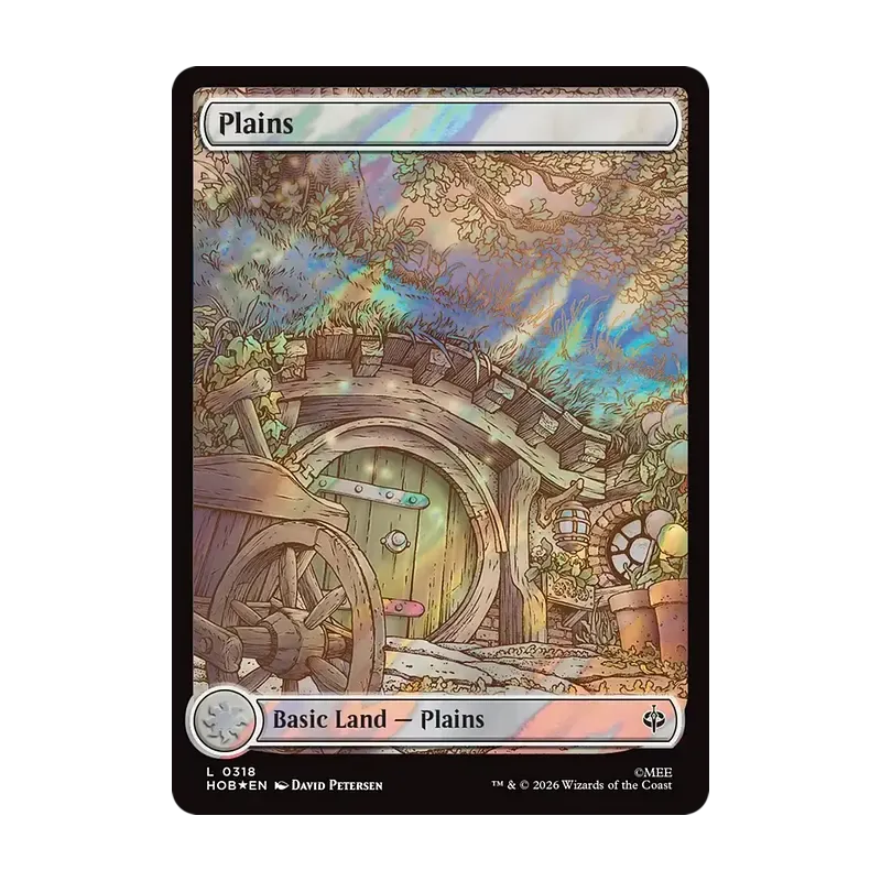 Plains (0318) (Surge Foil) - The Hobbit (Foil Near Mint)