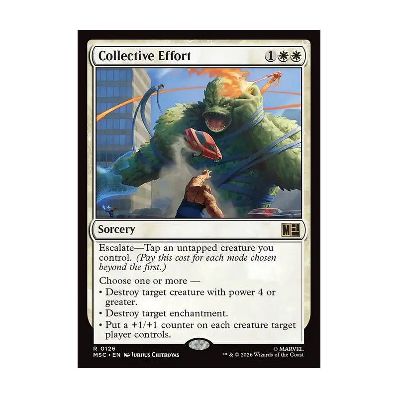 mtg escalate cards Collective Defiance - Single Card Collective Effort | Marvel Super
