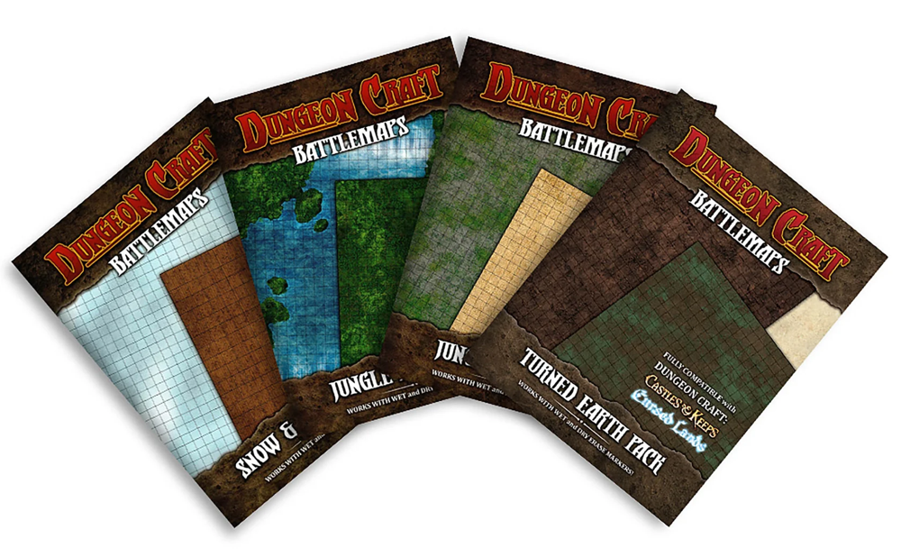 Dungeon Craft Battlemaps 4-Pack: Lost Worlds (New Arrival)