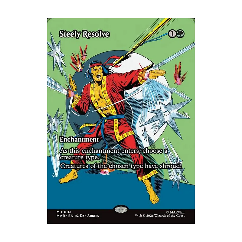 Steely Resolve (Borderless) - Marvel Universe (Near Mint)