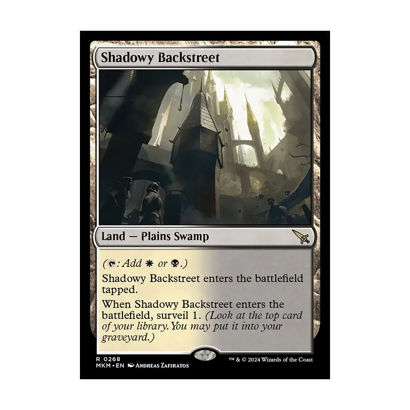 Shadowy Backstreet - Murders at Karlov Manor (Near Mint)