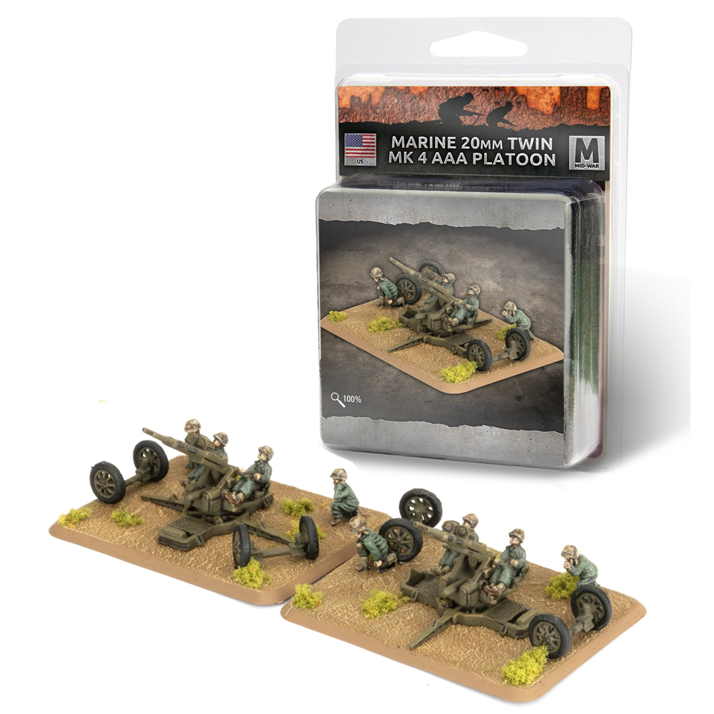 Flames of War WW2: American - 20mm Twin Mk 4 Anti-aircraft Gun