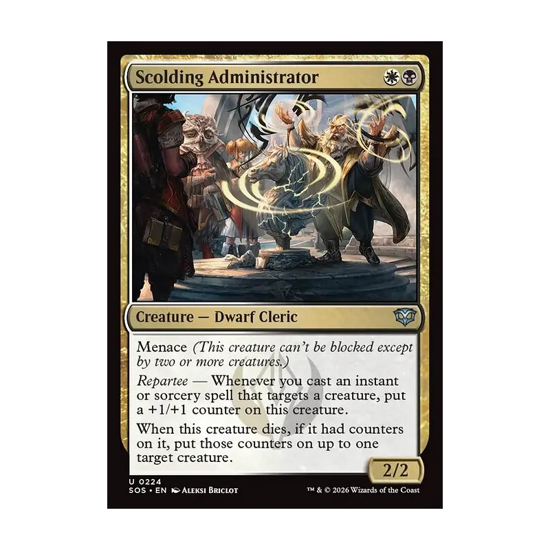 Scolding Administrator - Secrets of Strixhaven (Near Mint)