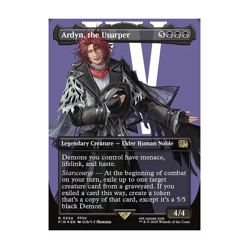 Ardyn, the Usurper (0524) (Borderless) (Surge Foil) - Final Fantasy (Foil Near Mint)