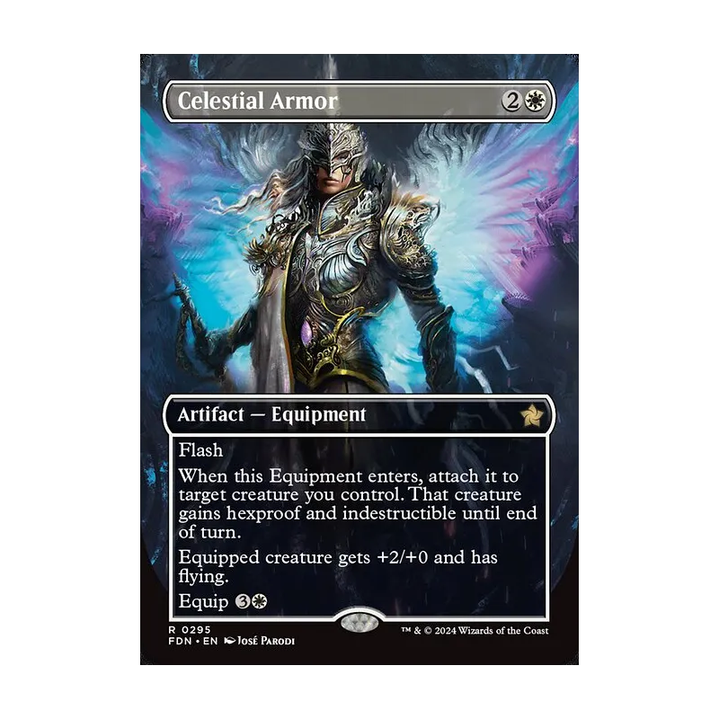 Celestial Armor (Borderless) - Foundations (Near Mint)