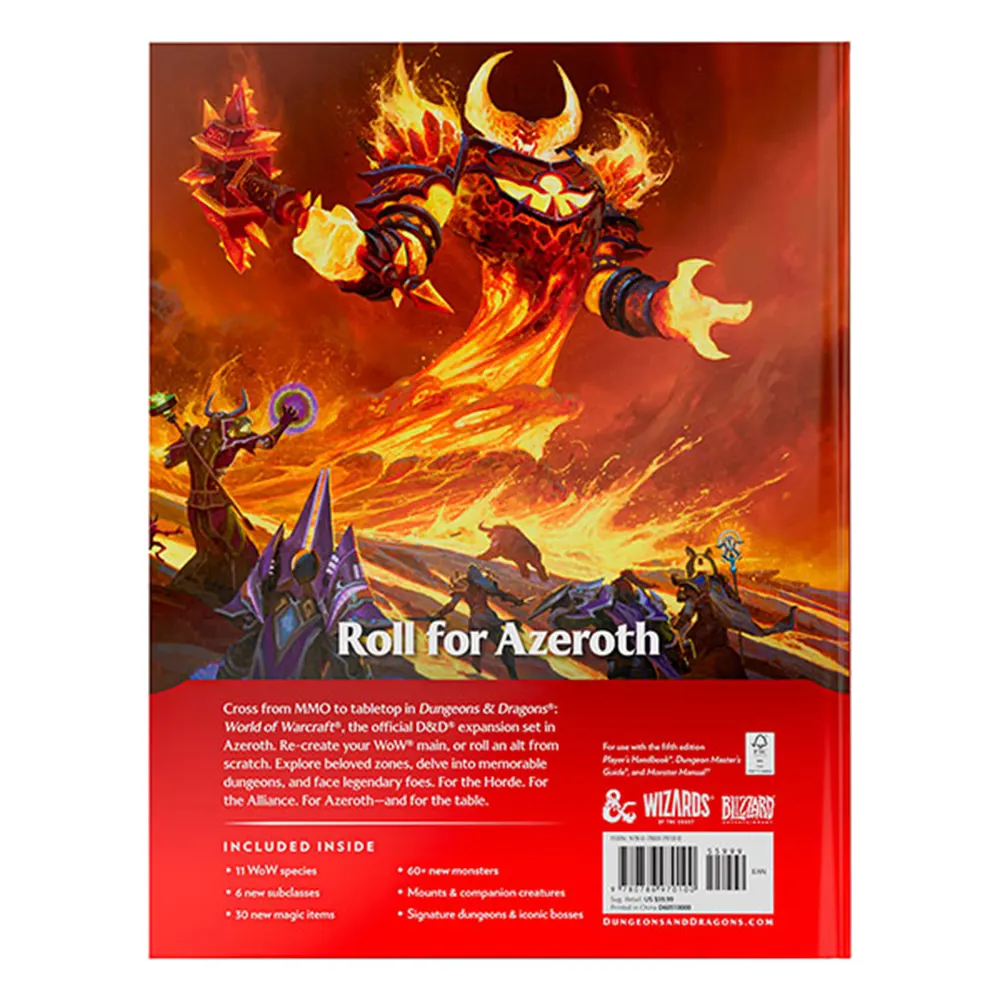 D&D 5E RPG: World of Warcraft (Standard Edition) (Preorder)
