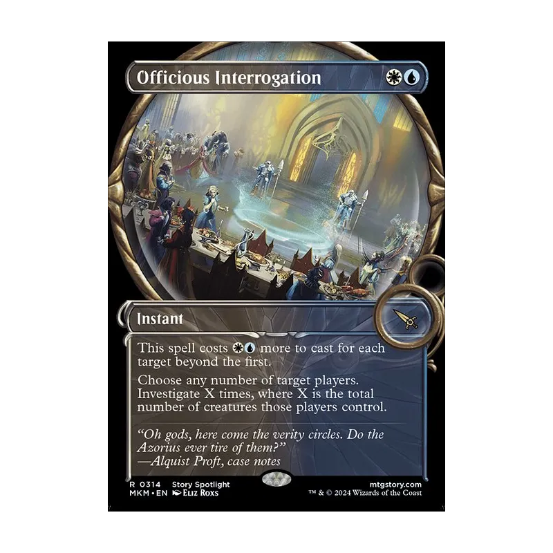 Officious Interrogation (Showcase) - Murders at Karlov Manor (Near Mint)