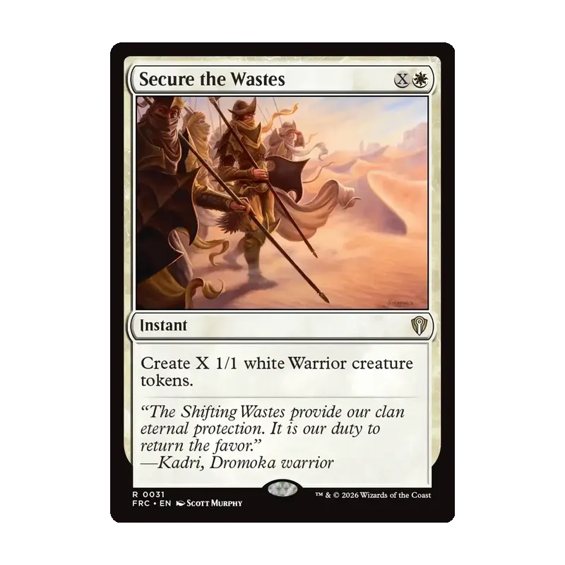 Secure the Wastes - Reality Fracture Commander (Near Mint)