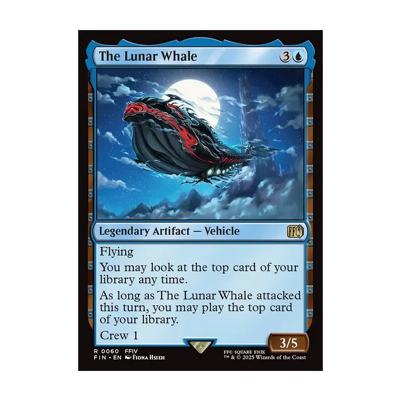 mtg whale cards MtG Wilds of Eldraine Rare Horned Loch-Whale // Lagoon Breach #278  [Showcase]
