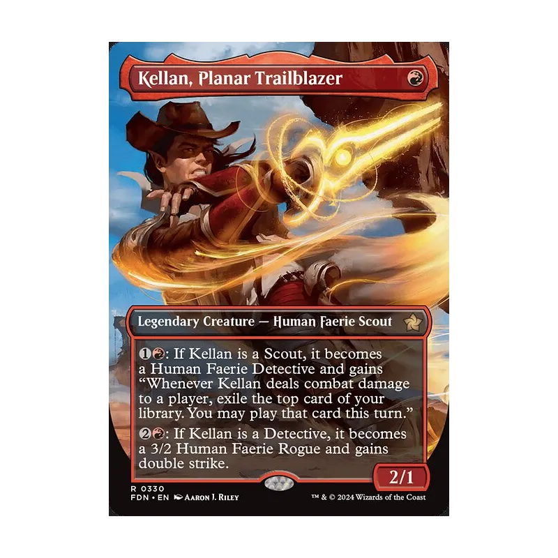 Kellan, Planar Trailblazer (Borderless) - Foundations (Near Mint)