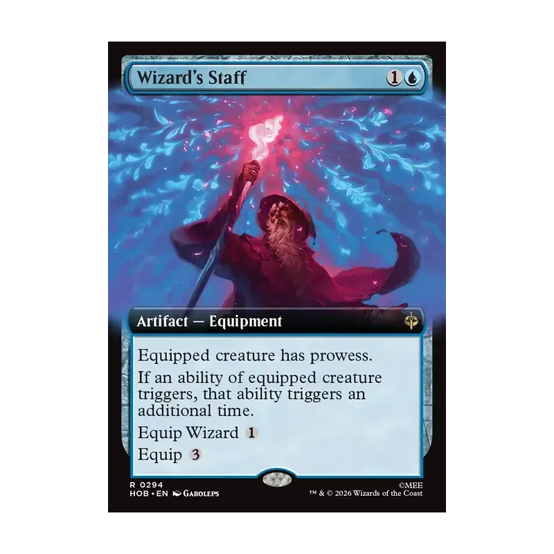 Wizard's Staff (Extended Art) - The Hobbit (Near Mint)
