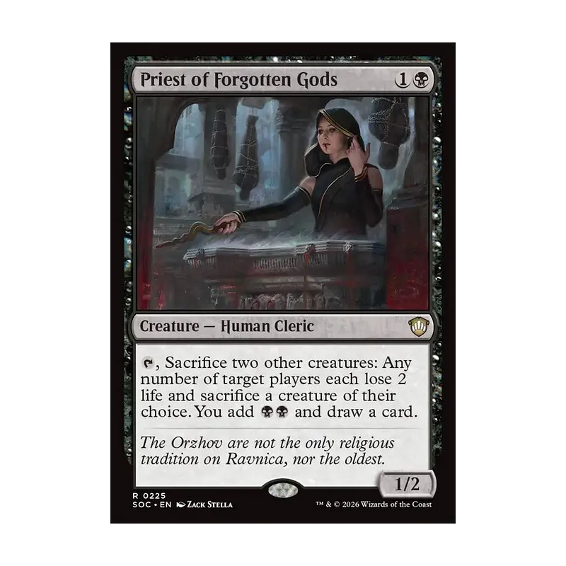 Priest of Forgotten Gods - Secrets of Strixhaven Commander (Near Mint)