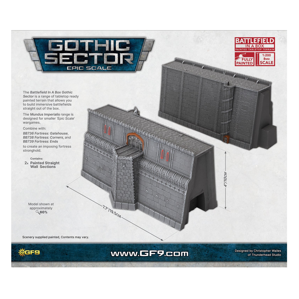 Battlefield in a Box: Gothic Sector: Mundus Imperialis - Fortress Straights (New Arrival)