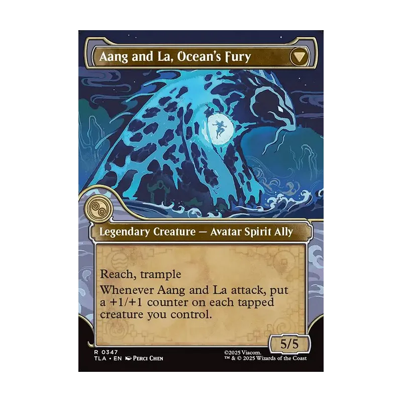 Aang, Swift Savior // Aang and La, Ocean's Fury (Showcase) - Avatar: The Last Airbender (Near Mint)