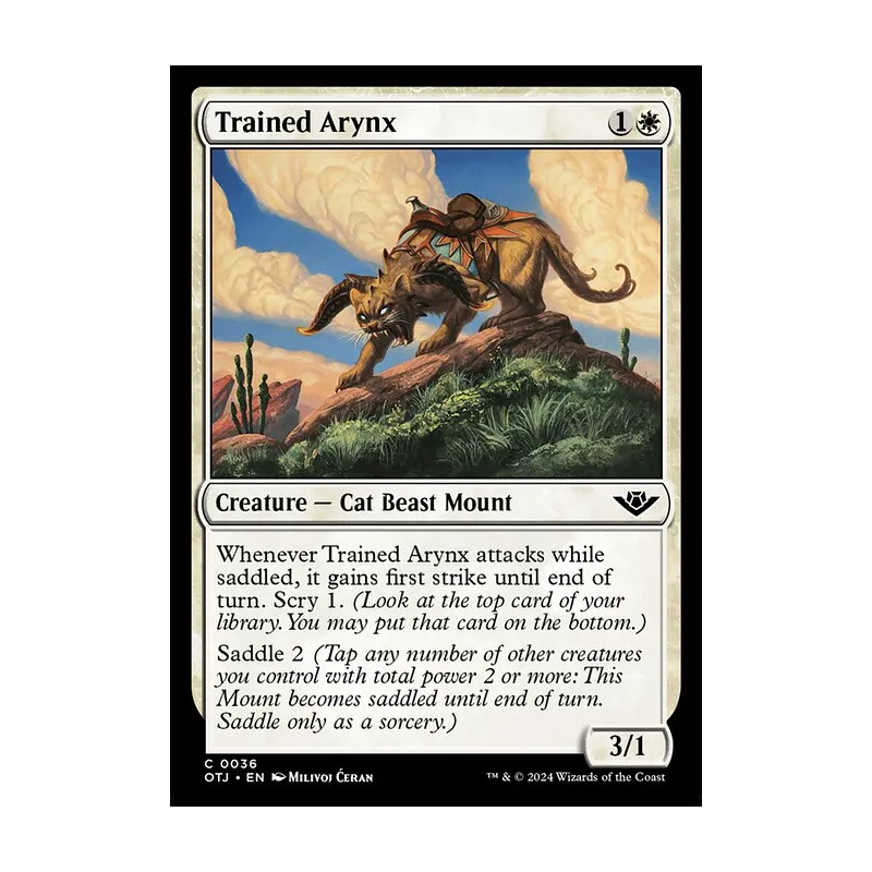 Trained Arynx - Outlaws of Thunder Junction (Near Mint)