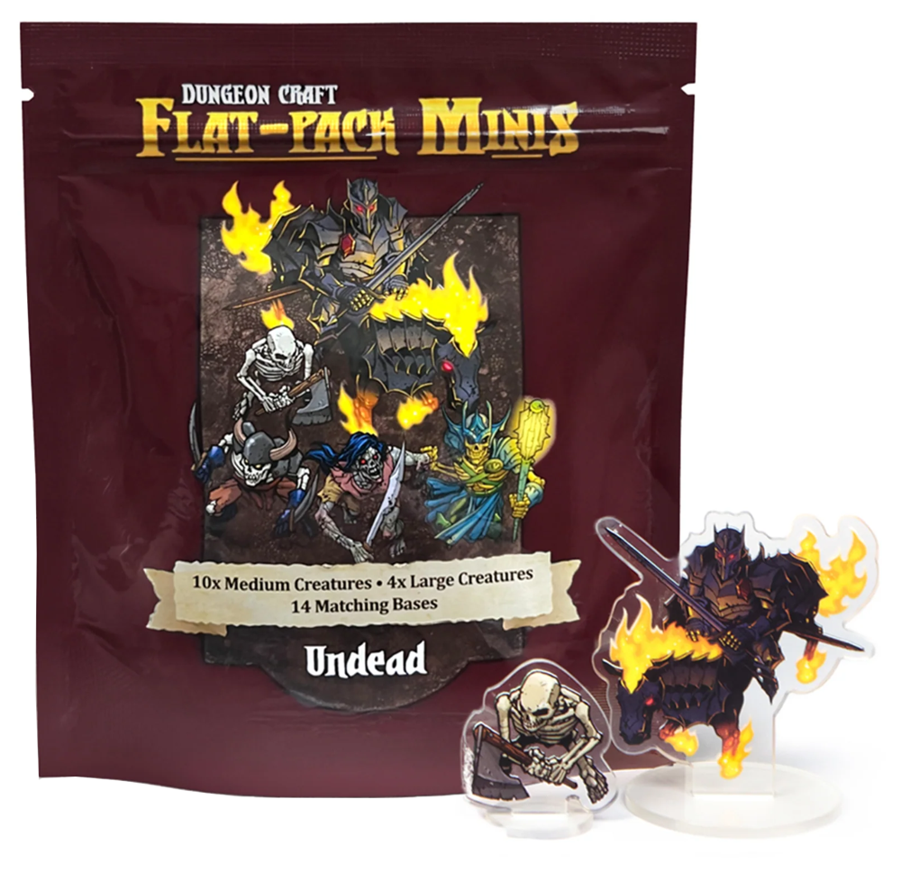 Dungeon Craft Flat Pack Miniatures: Undead (New Arrival)