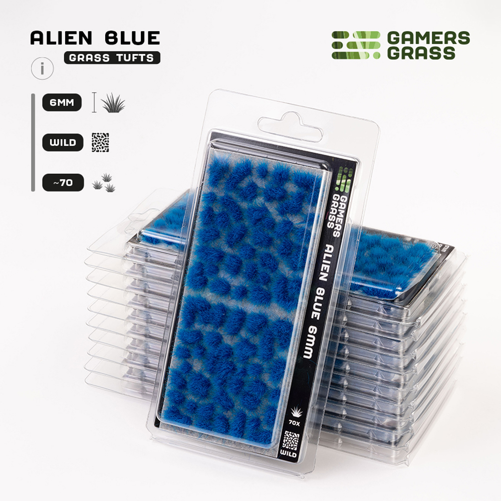 Gamers Grass Tufts: Alien Blue - Wild 6mm