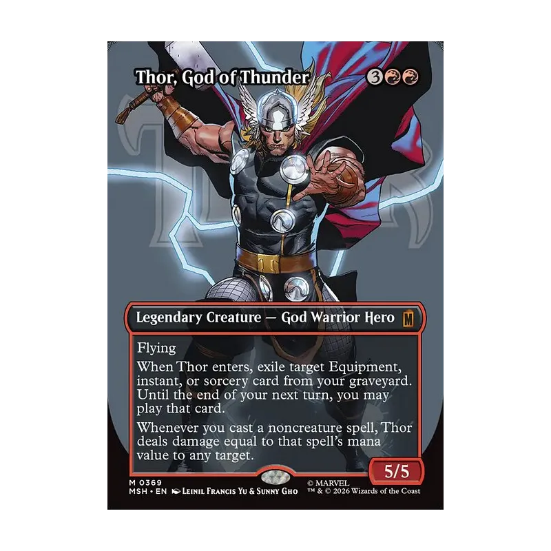 Thor, God of Thunder (Borderless) (0369) - Marvel Super Heroes (Near Mint)