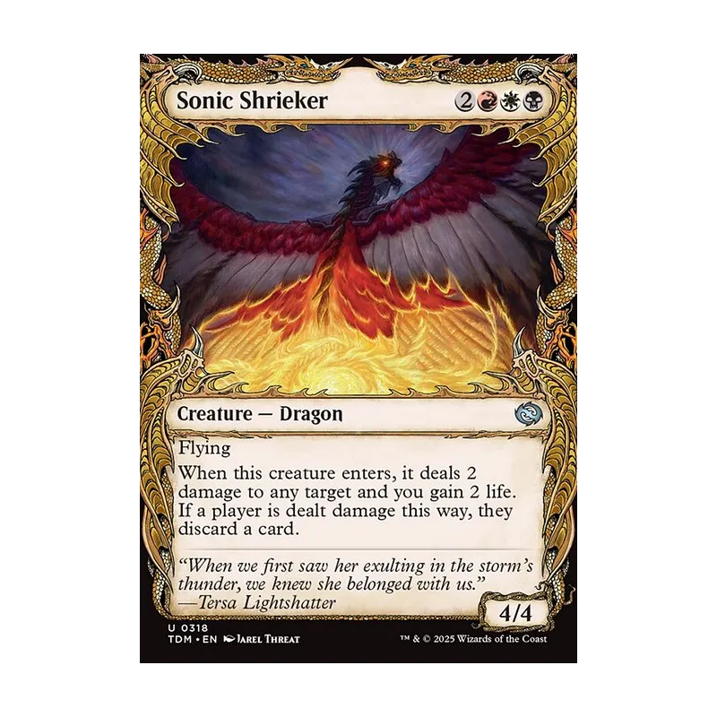 Sonic Shrieker (Showcase) - Tarkir: Dragonstorm (Near Mint)