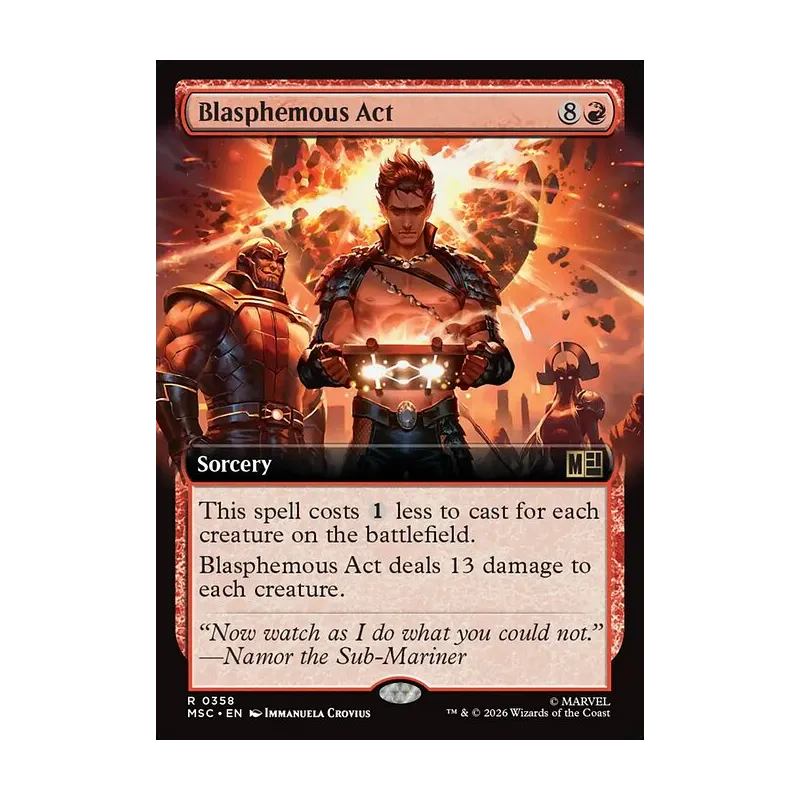Blasphemous Act (Extended Art) - Marvel Super Heroes Commander (Near Mint)