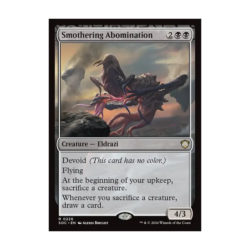 Smothering Abomination - Secrets of Strixhaven Commander (Near Mint)