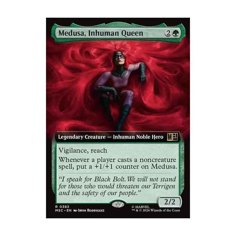 Medusa, Inhuman Queen (Extended Art) - Marvel Super Heroes Commander (Near Mint)
