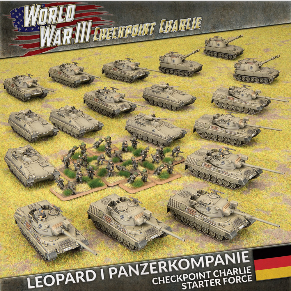 WWIII Team Yankee: Checkpoint Charlie West German Starter Force: Leopard 1 Panzerkompanie - Limited Edition (Preorder)