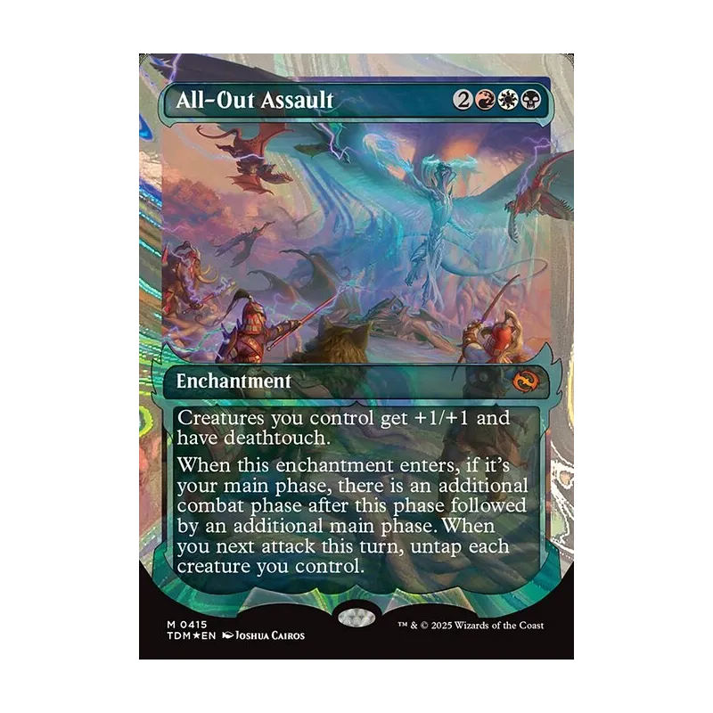 All-Out Assault (Showcase) (Halo Foil) - Tarkir: Dragonstorm (Foil Near Mint)