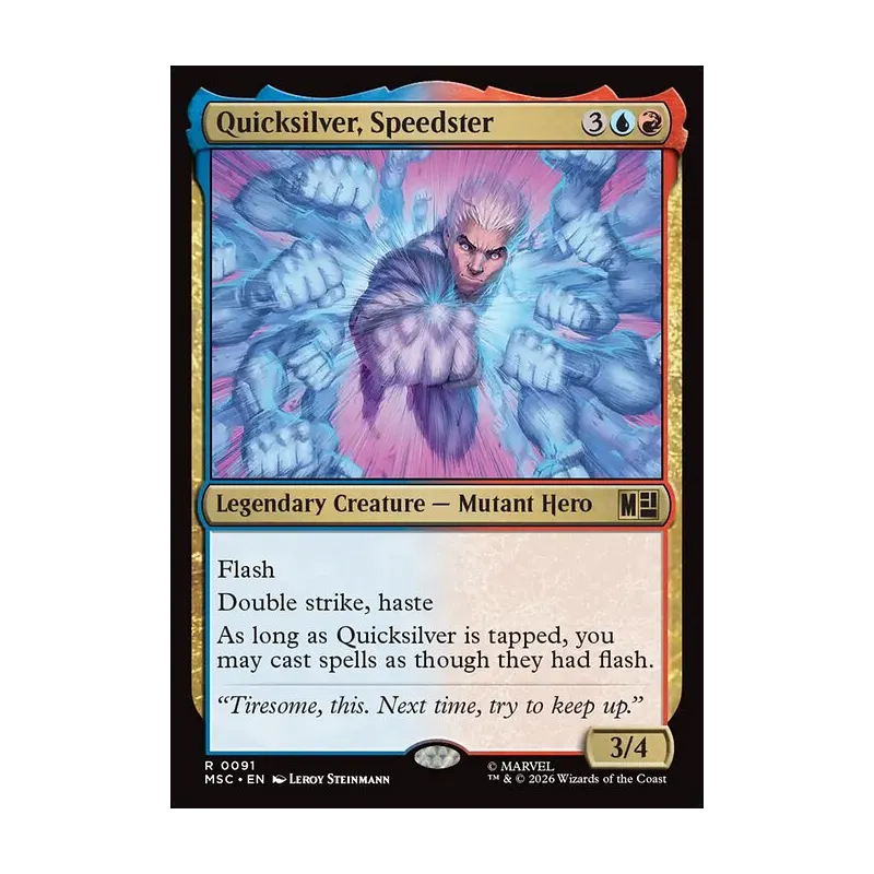 Quicksilver, Speedster (Surge Foil) - Marvel Super Heroes Commander (Foil Near Mint)