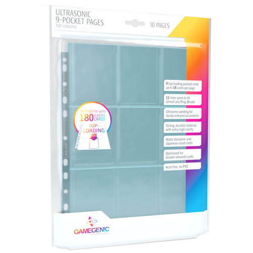 Toploading 9-Pocket Pages: Clear (10)