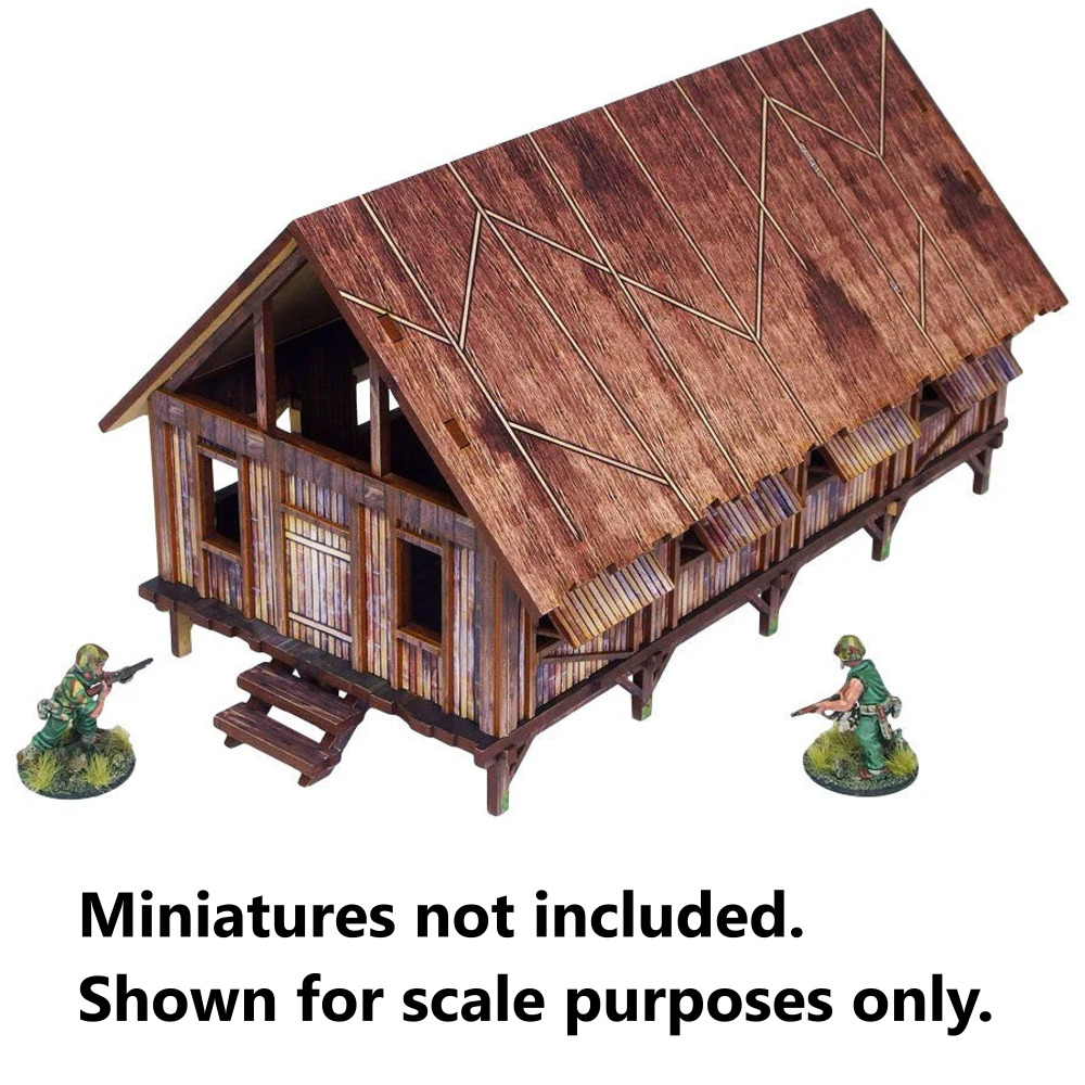 Bolt Action HDF Terrain: WW2 Pacific - Barracks