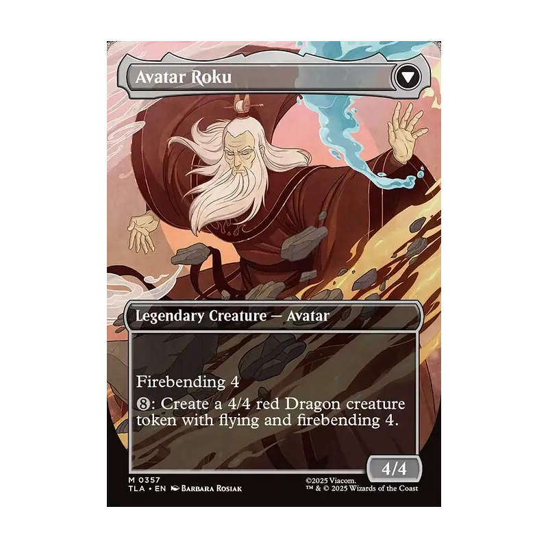 The Legend of Roku // Avatar Roku (Borderless) - Avatar: The Last Airbender (Foil Near Mint)