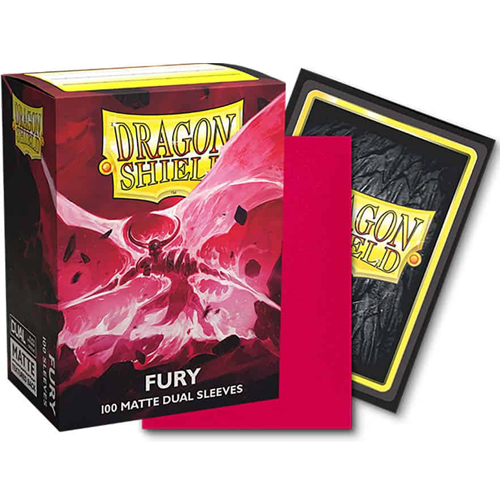 Dragon Shield Sleeves: Matte Dual - Fury (100) Dragon Shield Sleeves: Matte Dual - Fury (100)