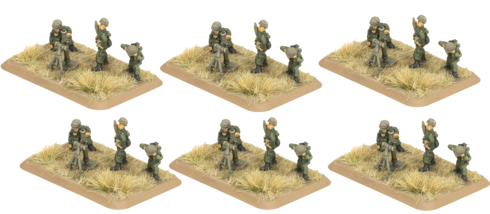 WWIII Team Yankee: Argentina - 81mm Mortar Platoon (Preorder)