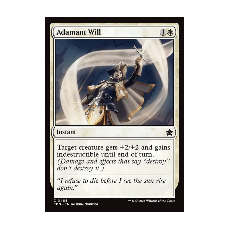 mtg adamant cards Daghatar the All cards will be carefully packed for safe transit Adamant Will | Foundations MTG